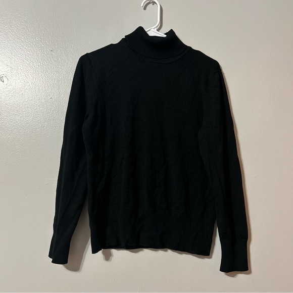 Petite Sophisticate Womens Turtleneck Size L Ribbed Knit Vintage Business Casual - Picture 1 of 10
